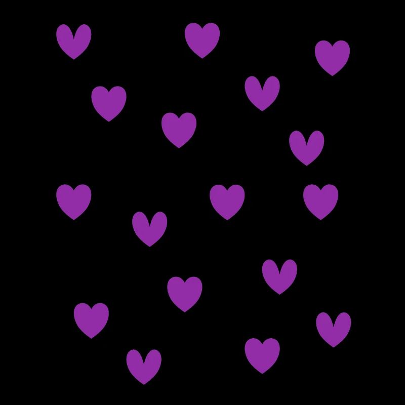 Cœurs violets