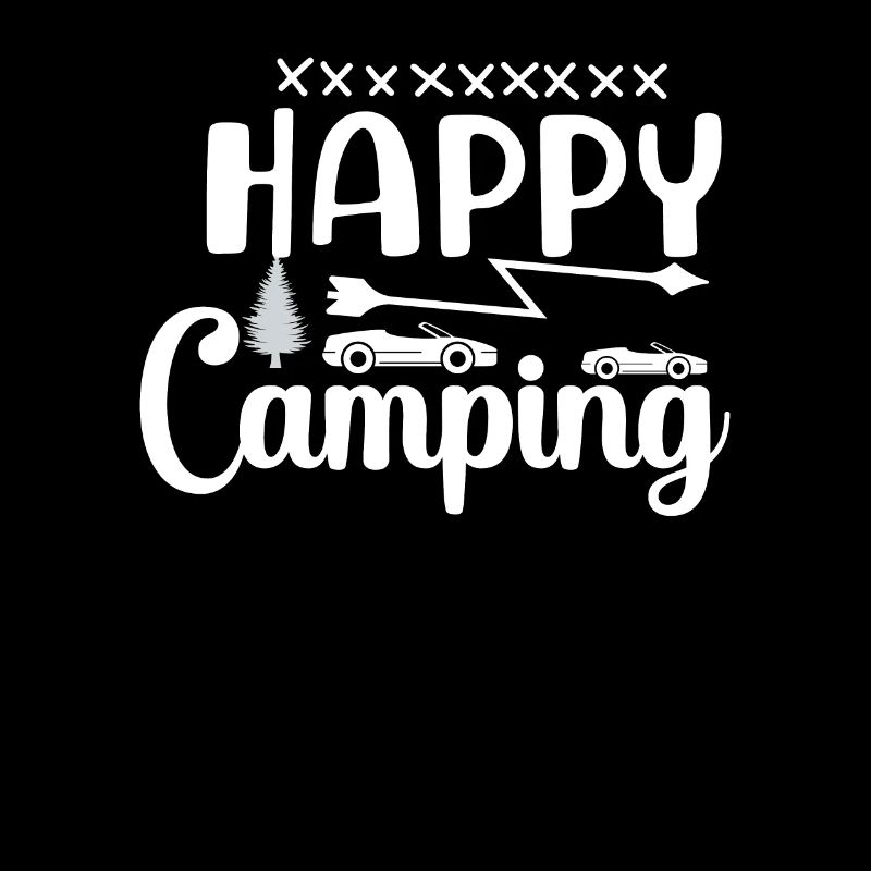 Glücklich campen Wandershirt