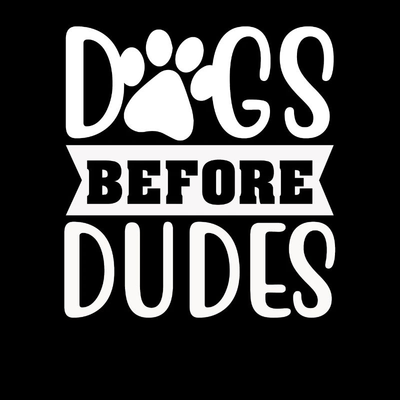 Chiens devant les gars