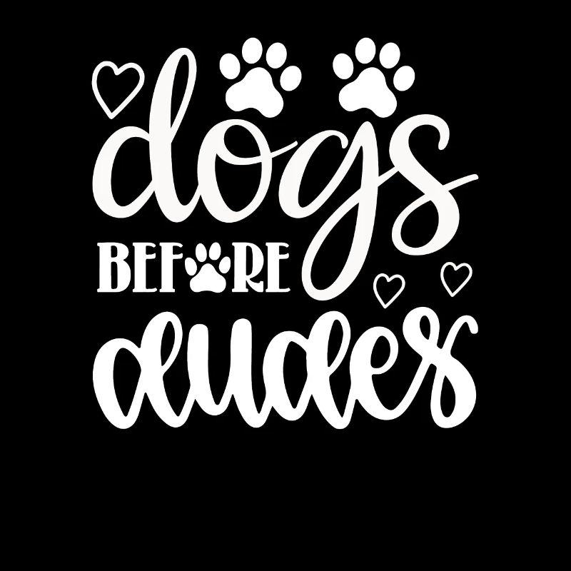 Chiens devant les gars