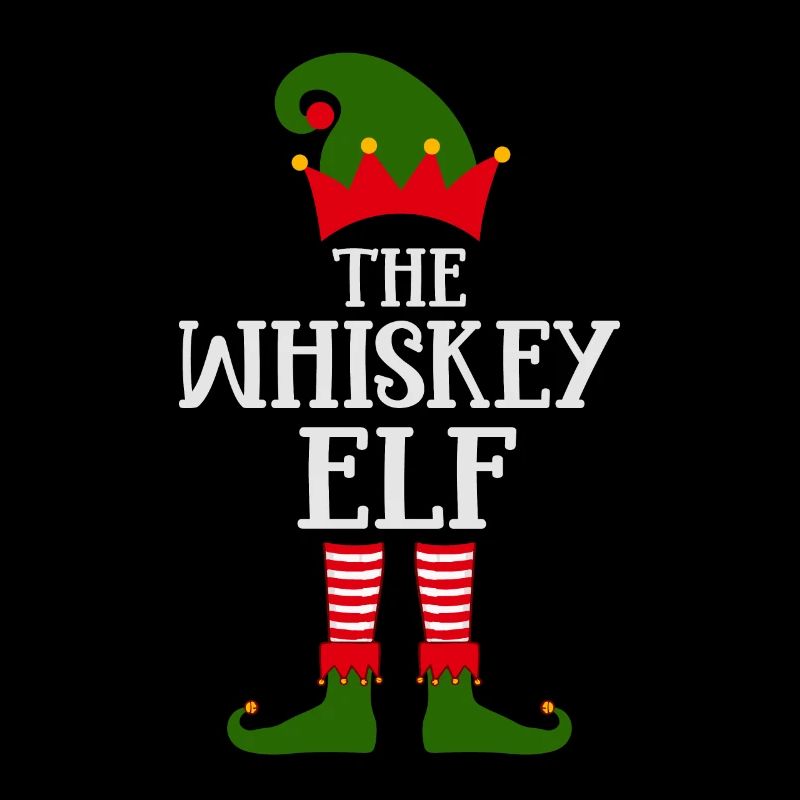 Drôle Le design de Noël de l’elfe du whisky