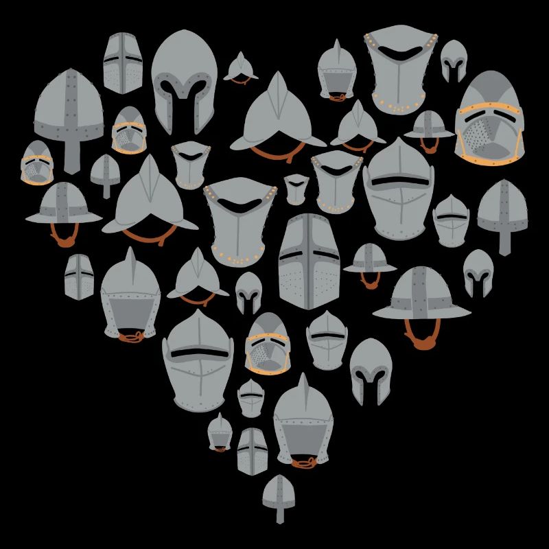 mittelalterliche helme herz Mittelalter