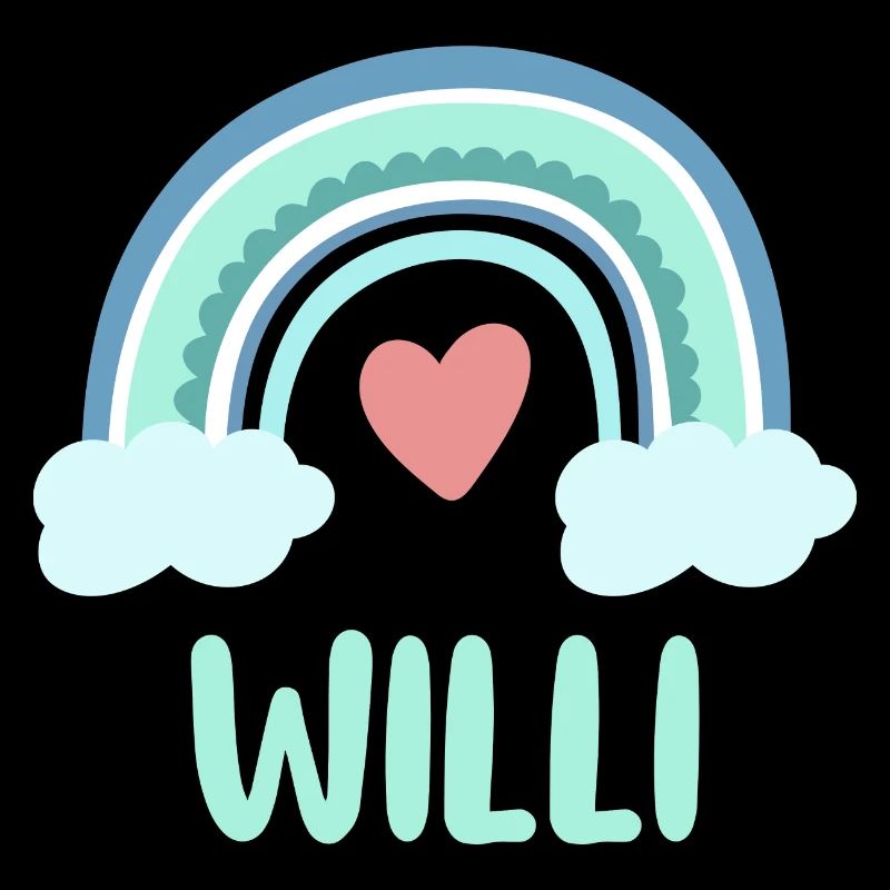 Willi Name Rainbow Baby