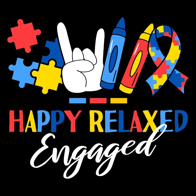 Happy Relaxed Engaged ABA Therapist Behavioral