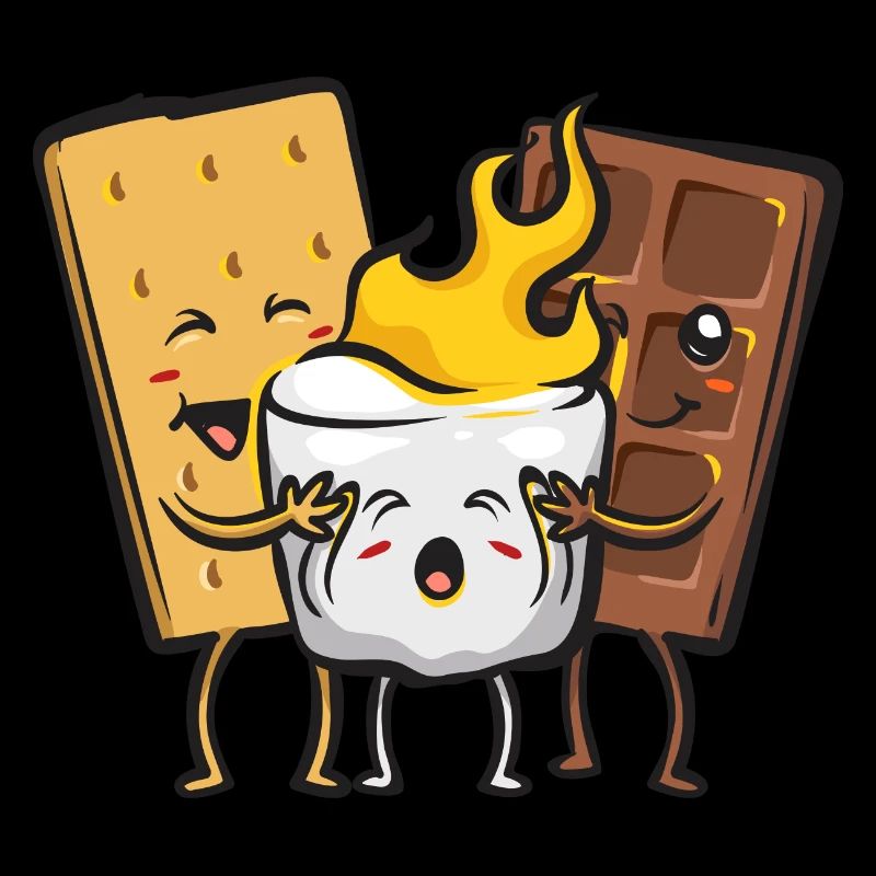 S'more Lagerfeuer Marshmallow Camping