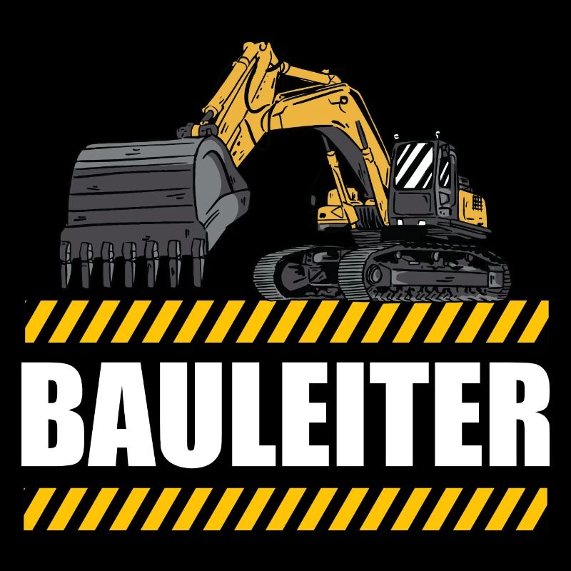 Bauleiter - Großes Bagger Motiv - Baustelle