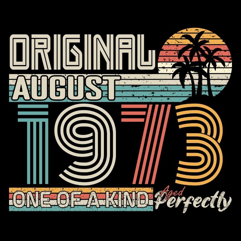 August 1973 Birthday August 1973 Gift
