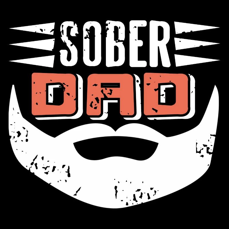 Sober Dad Retro Sobriety Cool Designs