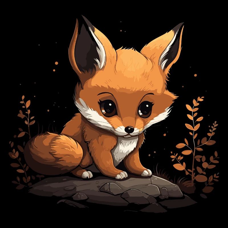 Fox Head Forest Animal Nature Trees