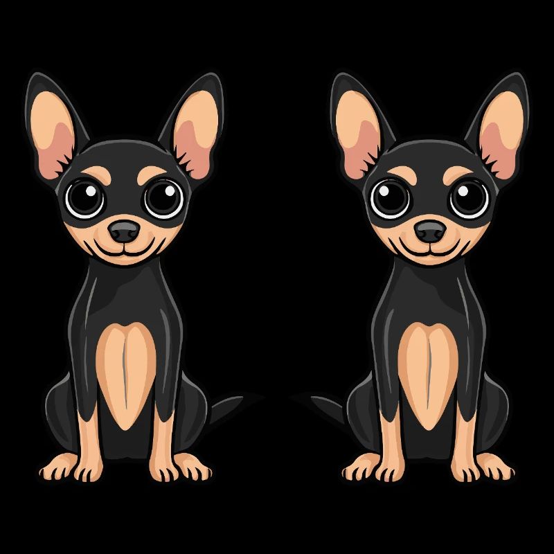 Pinscher chien bande dessinée