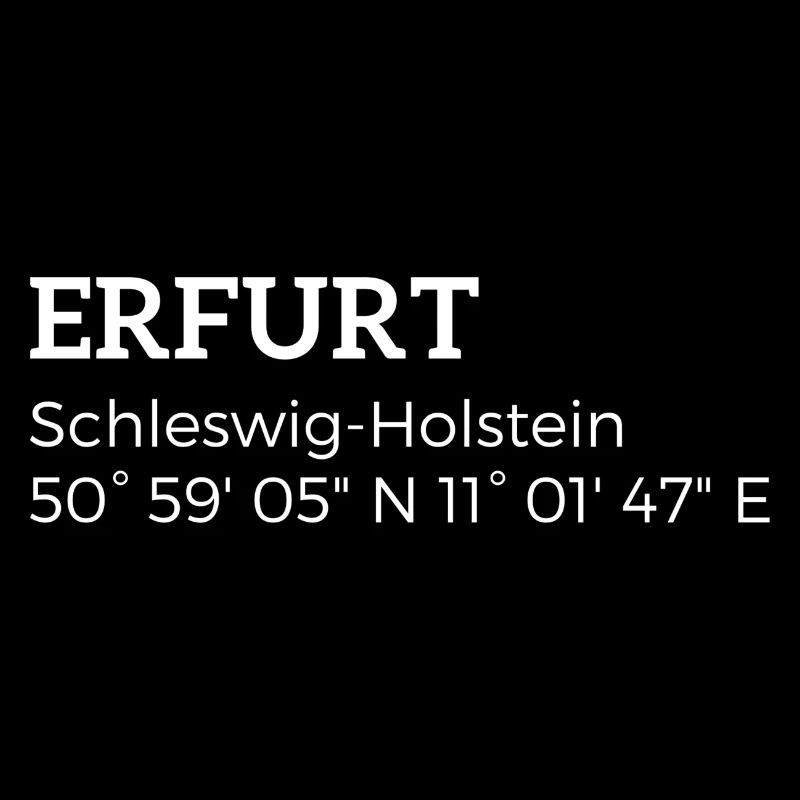 Erfurt Schleswig-Holstein coordinates