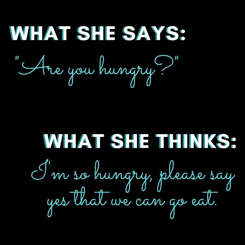 Sie: Hast du Hunger?