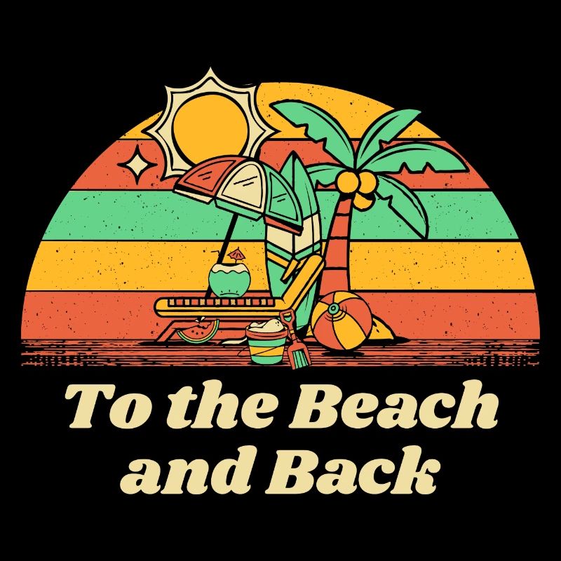 To the Beach and Back Summer Vacation Tropical