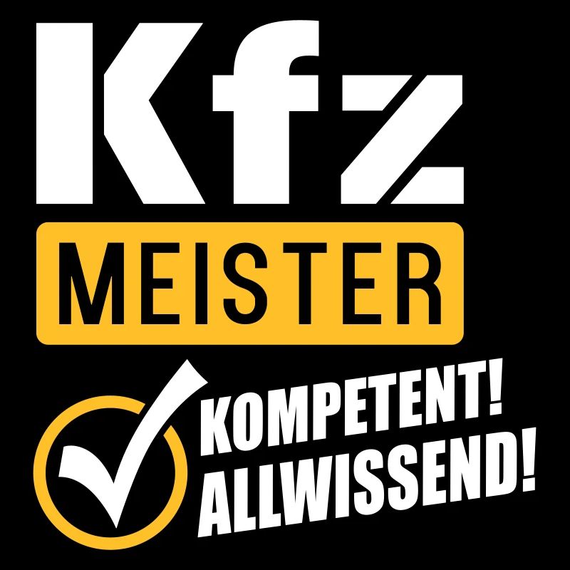 Kfz Meister Kompetenz (Schriftzug)