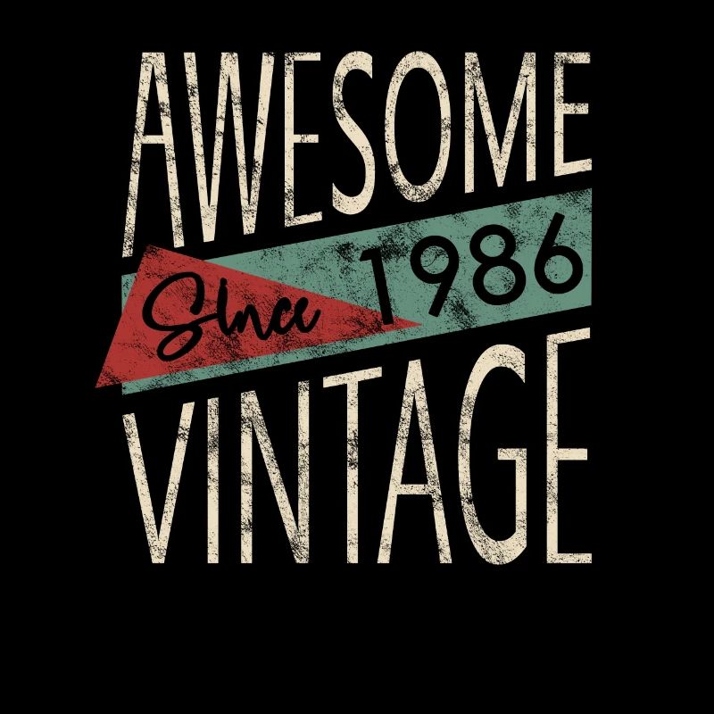 Awesome Since 1986 Retro Vintage Design