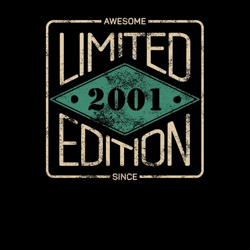 Awesome Since 2001 Retro Vintage Design