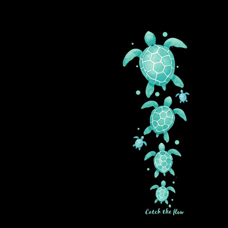 Sea turtles with saying
