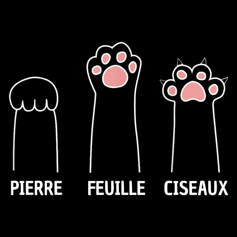Pierre Feuille Ciseaux - Jeu de Main Patte De Chat