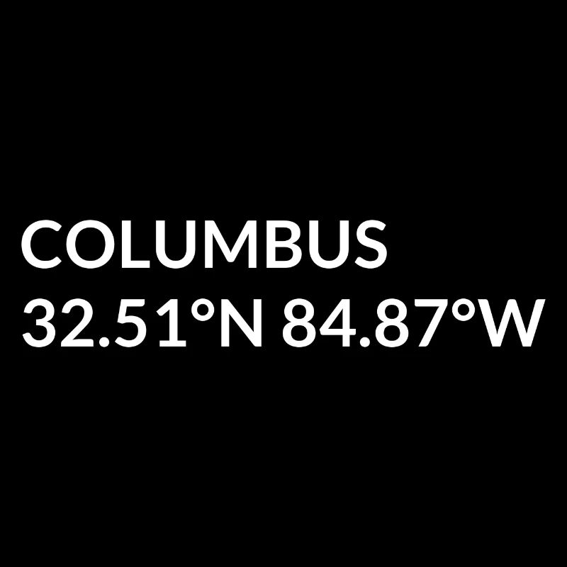 Columbus, Georgia, USA Coordinates