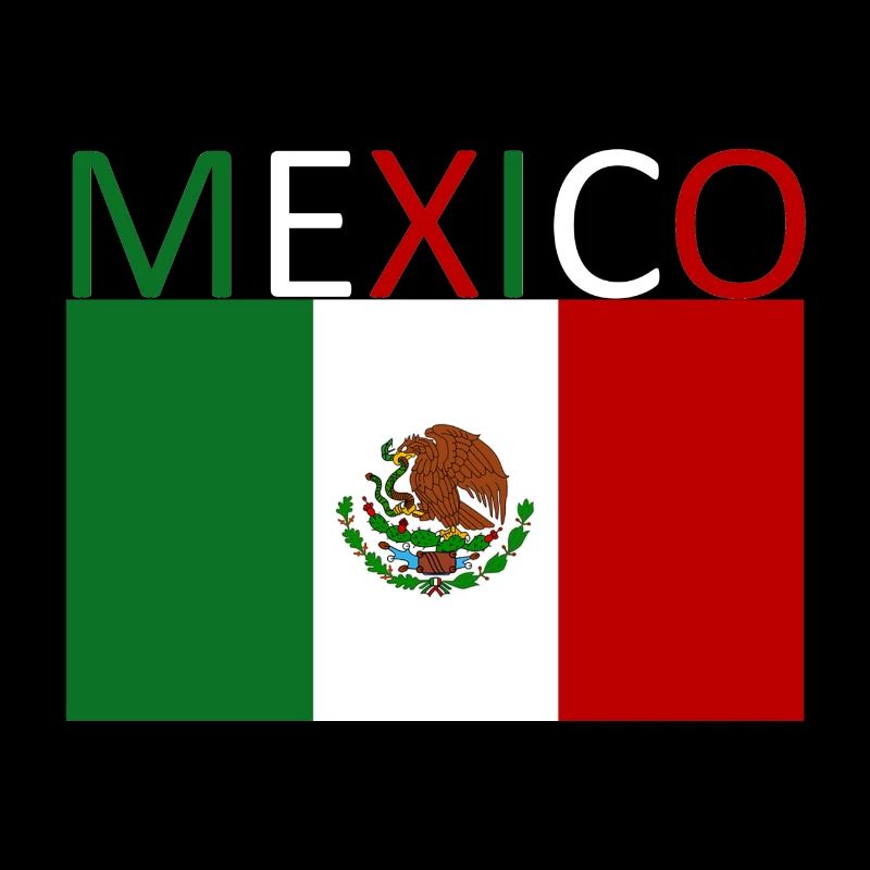 Mexiko - Mexico -Flagge - Kunstdesign-Geschenkidee