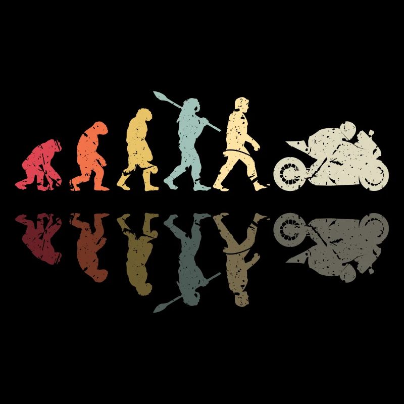 Motorcycle Evolution Vintage Superbike Biker