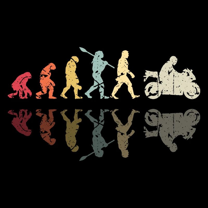 Motorcycle Evolution Vintage Superbike Biker