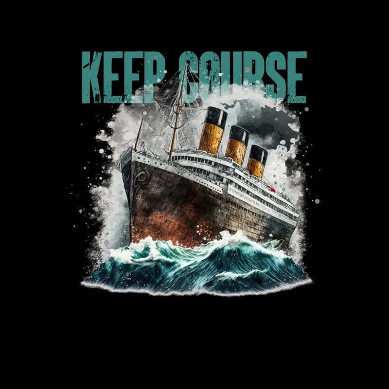 Commic Schiff im Stürmischer See