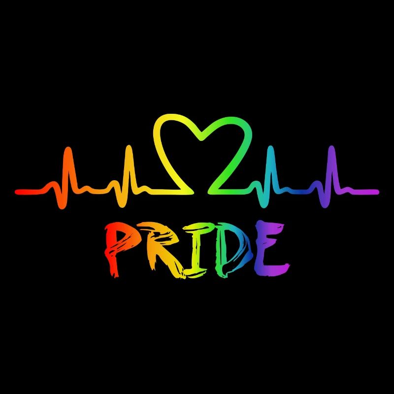 LGBT Pride Regenbogen Herzschlag