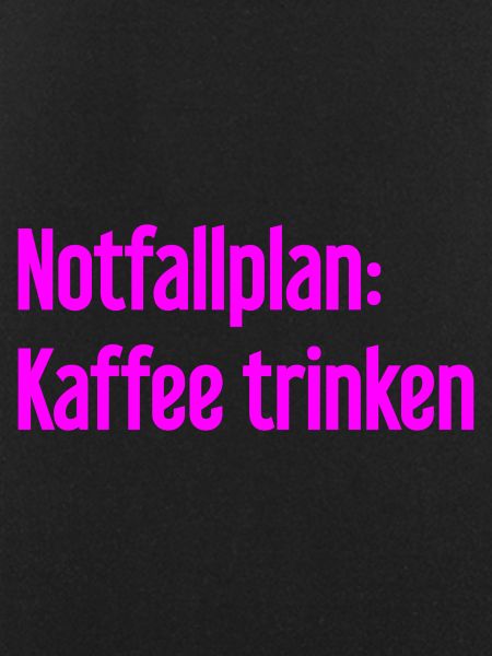 Coffee Contingency Plan