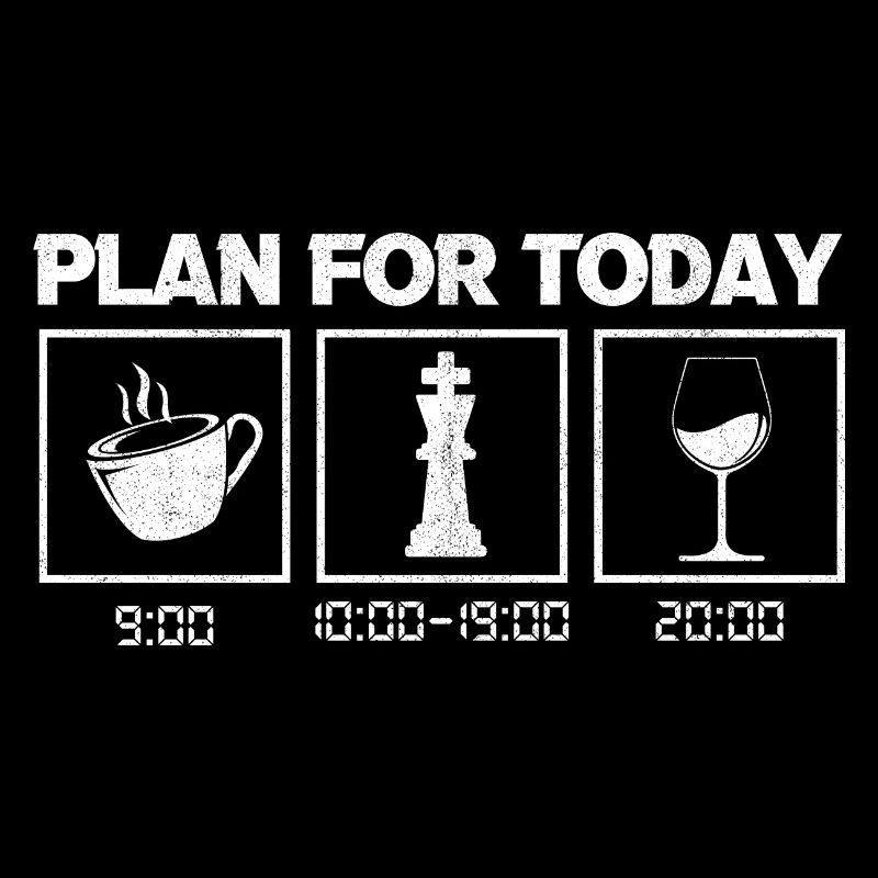 Funny Chess Player Gift Plan For Today Chess