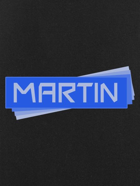 Namensschild Martin