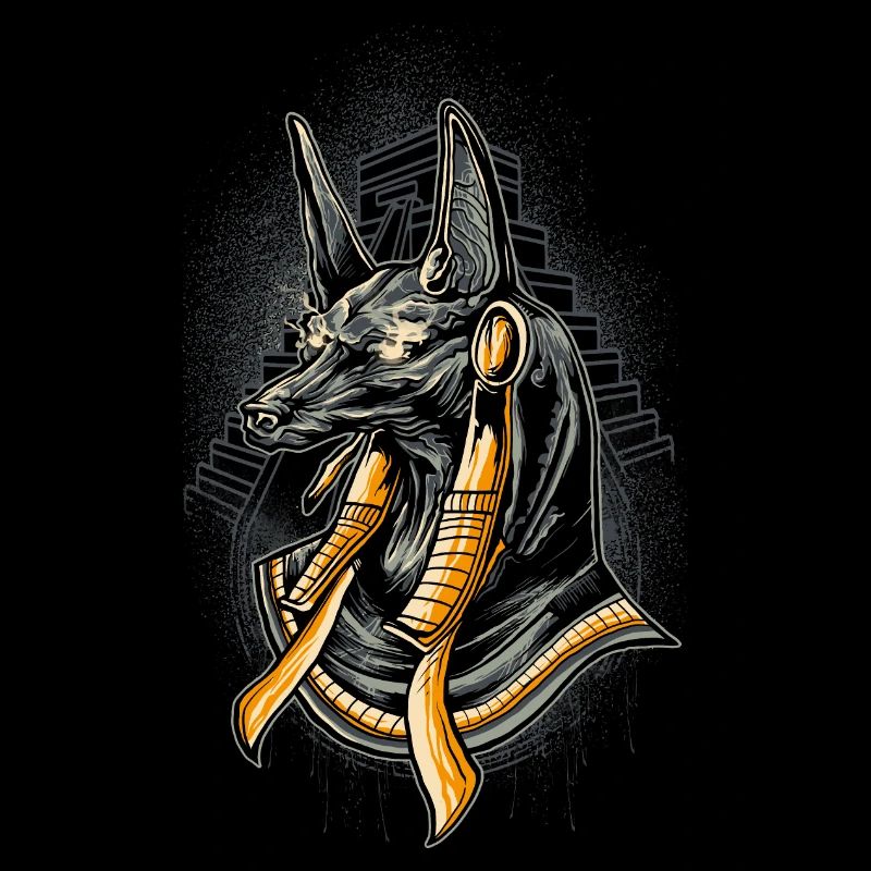 Illustration de Dieu de l'Égypte ancienne d'Anubis