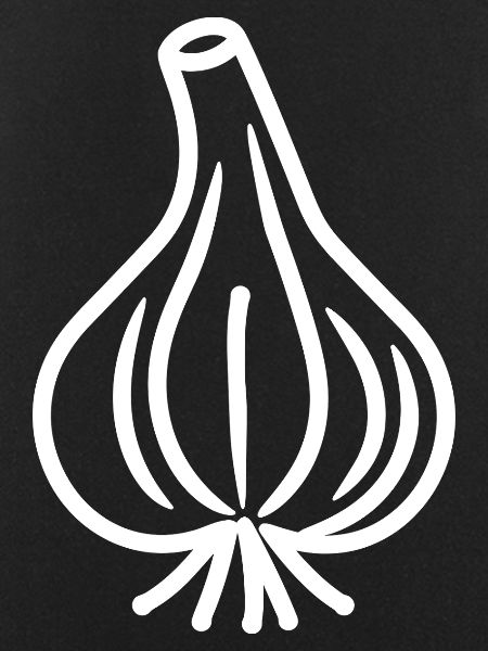 Minimalist garlic clove