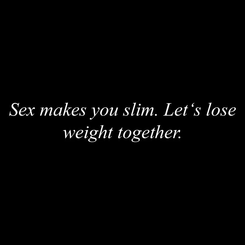 Le sexe vous rend mince. Perdons du poids ensemble.