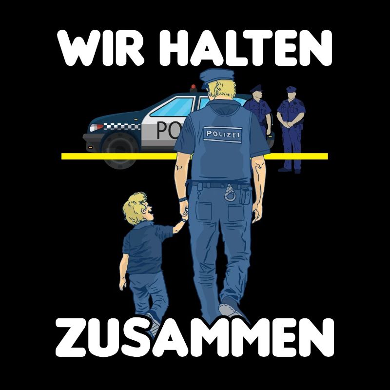Polizei Papa Sohn Partnerlook