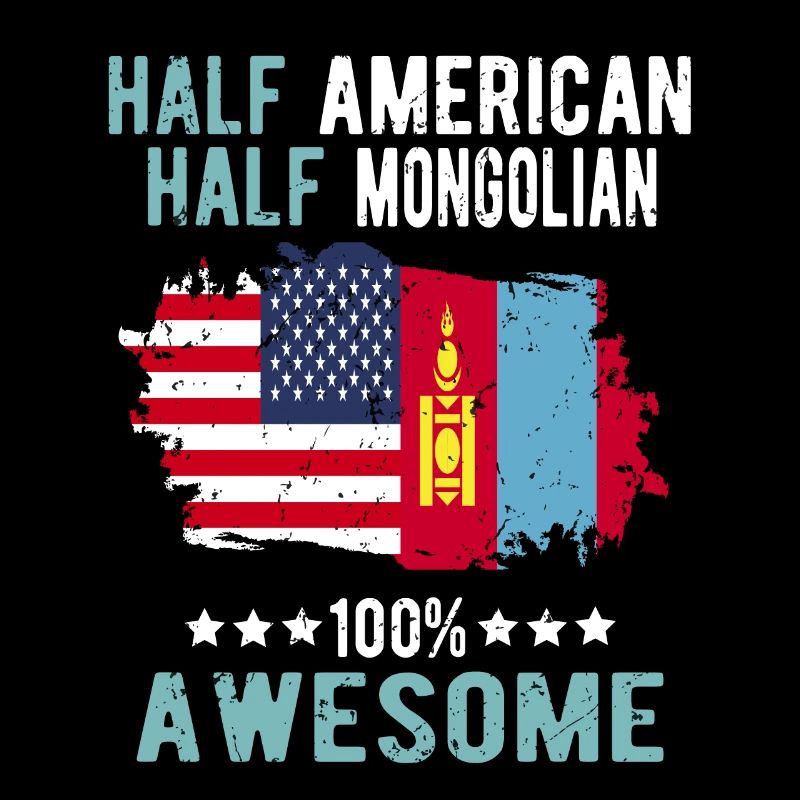 Half American Half Mongolian
