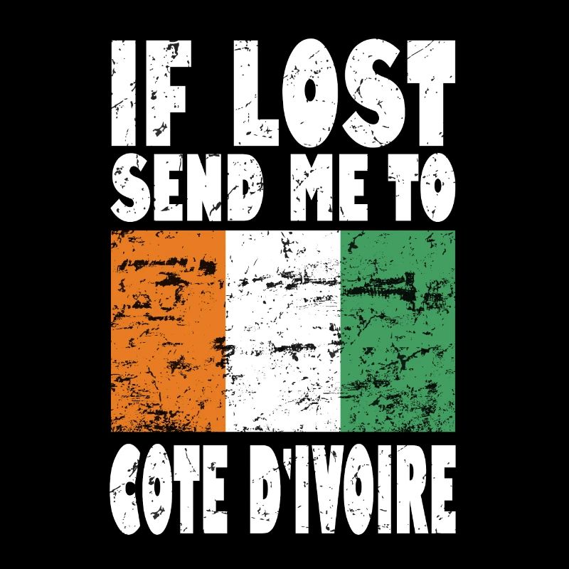 Cote Dívoire Flagge Spruch