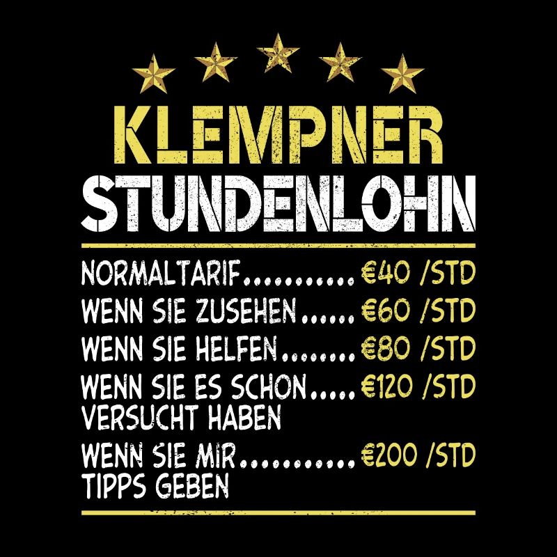 Klempner Stundenlohn