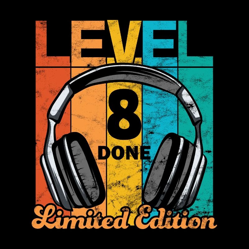 Gaming Birthday 8 Years Level 8 Complete