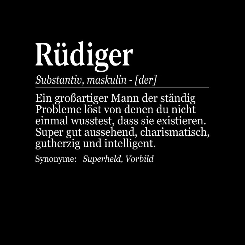 Rüdiger Definition Namenstag Geburtstag Name