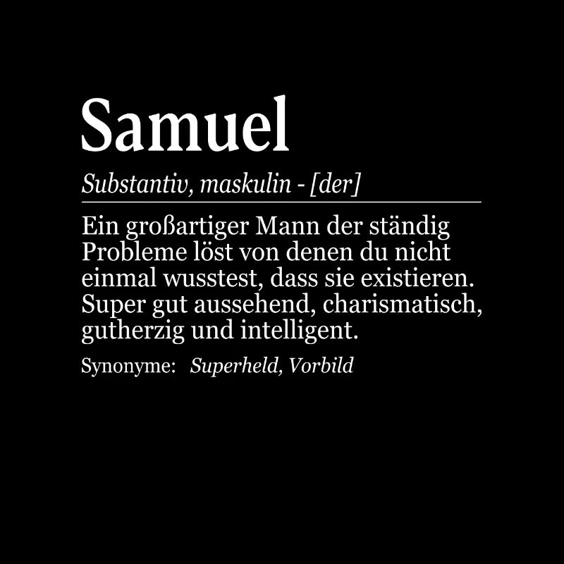 Samuel Definition Namenstag Geburtstag Name