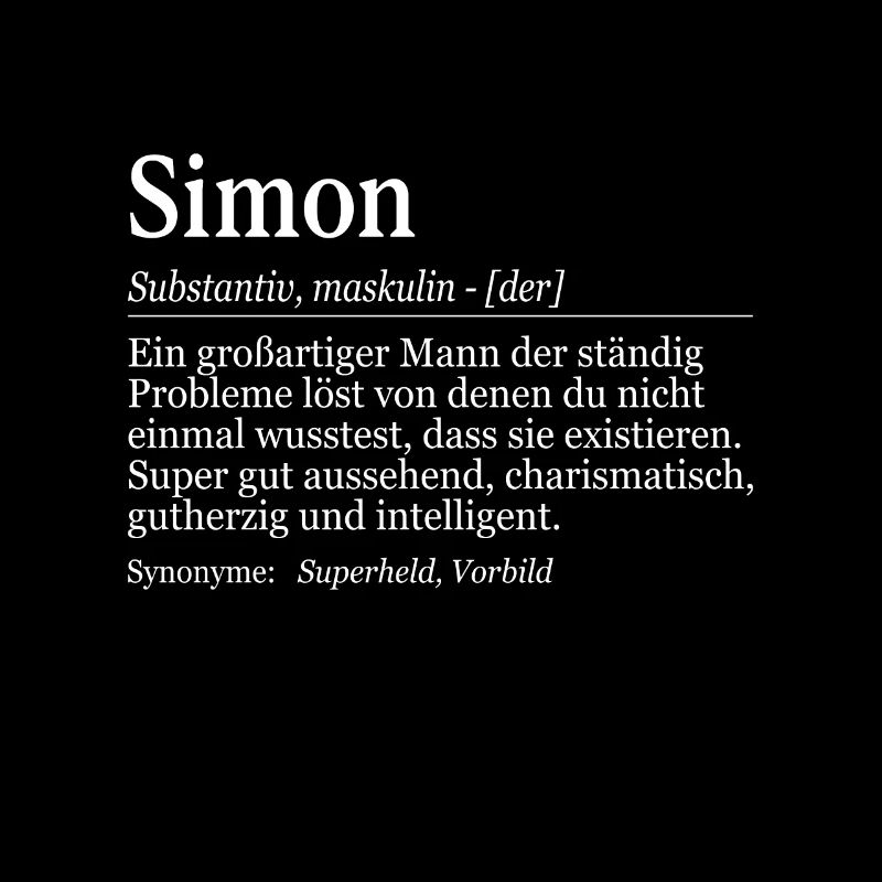 Simon Definition Namenstag Geburtstag Name