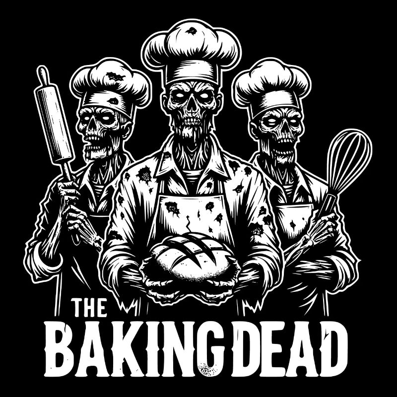 Cuisson de boulangers zombies effrayants morts