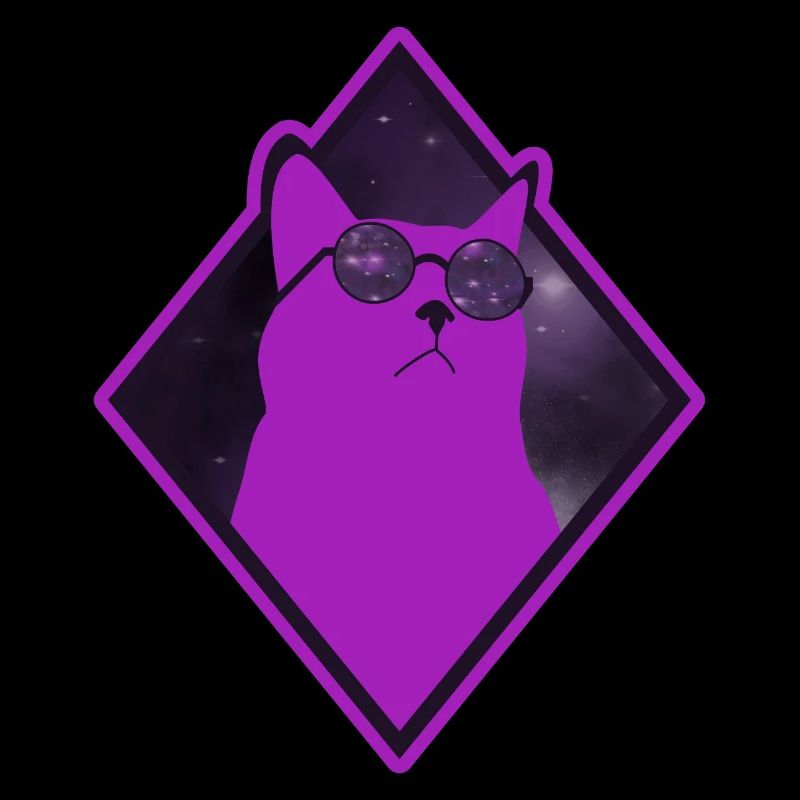 Katze Galaxy pink