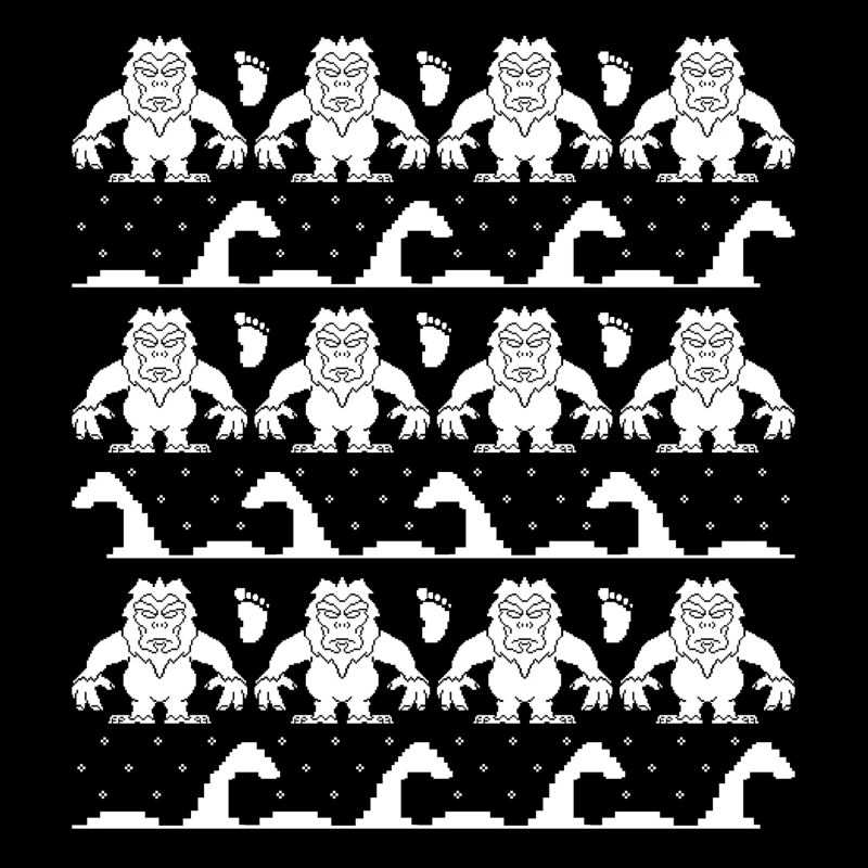 Yeti et Loch Ness Monster Pull de Noël moche