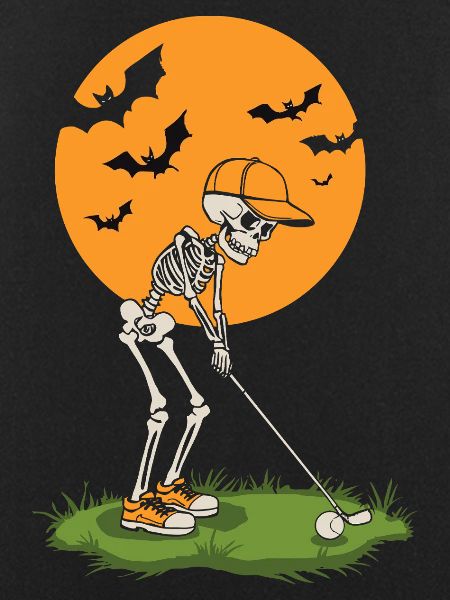 Moonlit Skeleton Golf