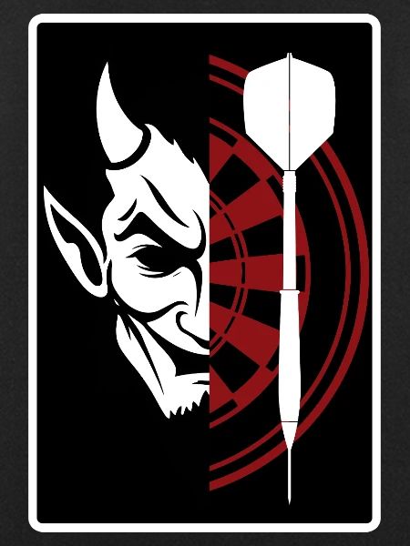 Darts, Bullseye, Dartboard and devil.
