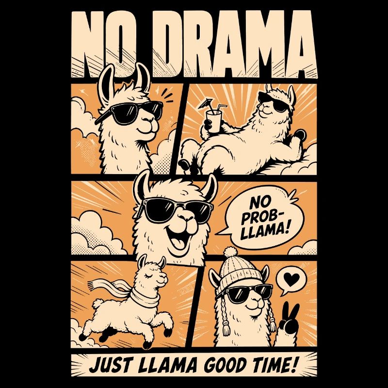 No Drama Llama Sunshine Comic