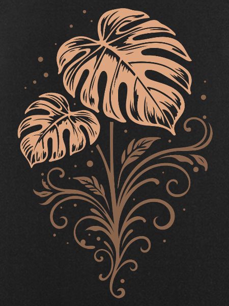 Monstera – Botanical Boho Nature Motif