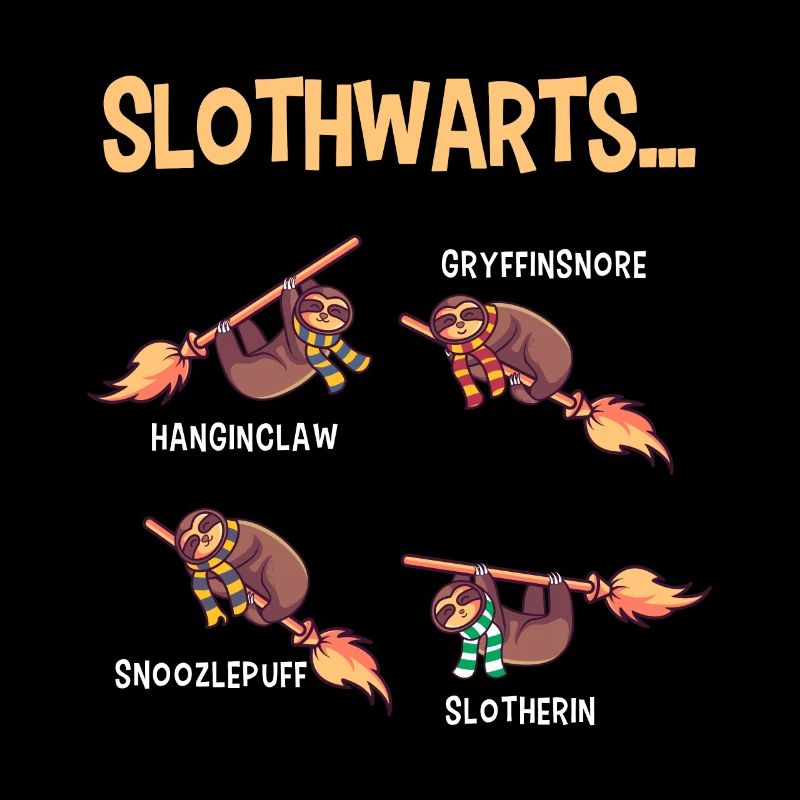 Sloth Zauberer Hexen Halloween Faultier Geschenk